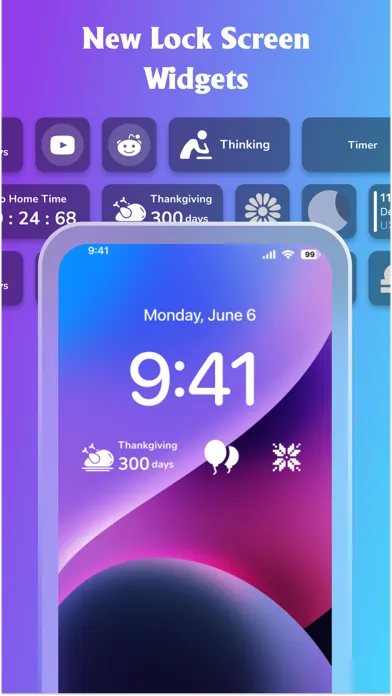 Widgets OS 14 - Color Widgets سکرین شاٹس