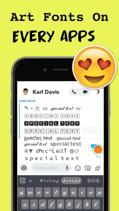 Capturas de pantalla de Font Keyboard - Fonts Chat