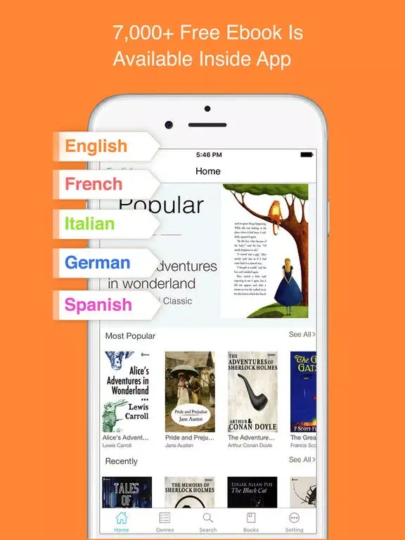 Tangkapan layar Ebook Book Reader iPad 