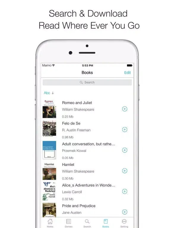 Tangkapan layar Ebook Book Reader iPad 