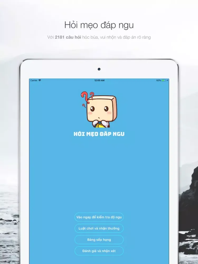Скриншоты Hỏi mẹo đáp ngu iPad 