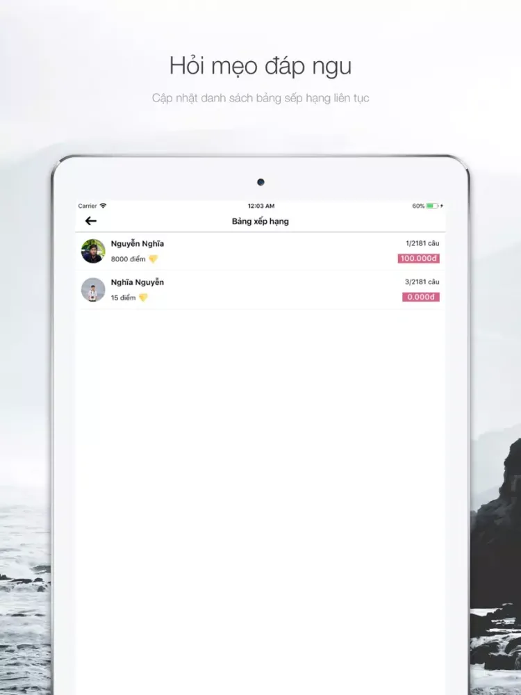 Скриншоты Hỏi mẹo đáp ngu iPad 