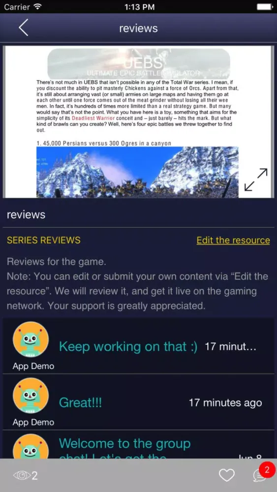 GameNet for - UEBS Ultimate Epic Battle Simulator سکرین شاٹس