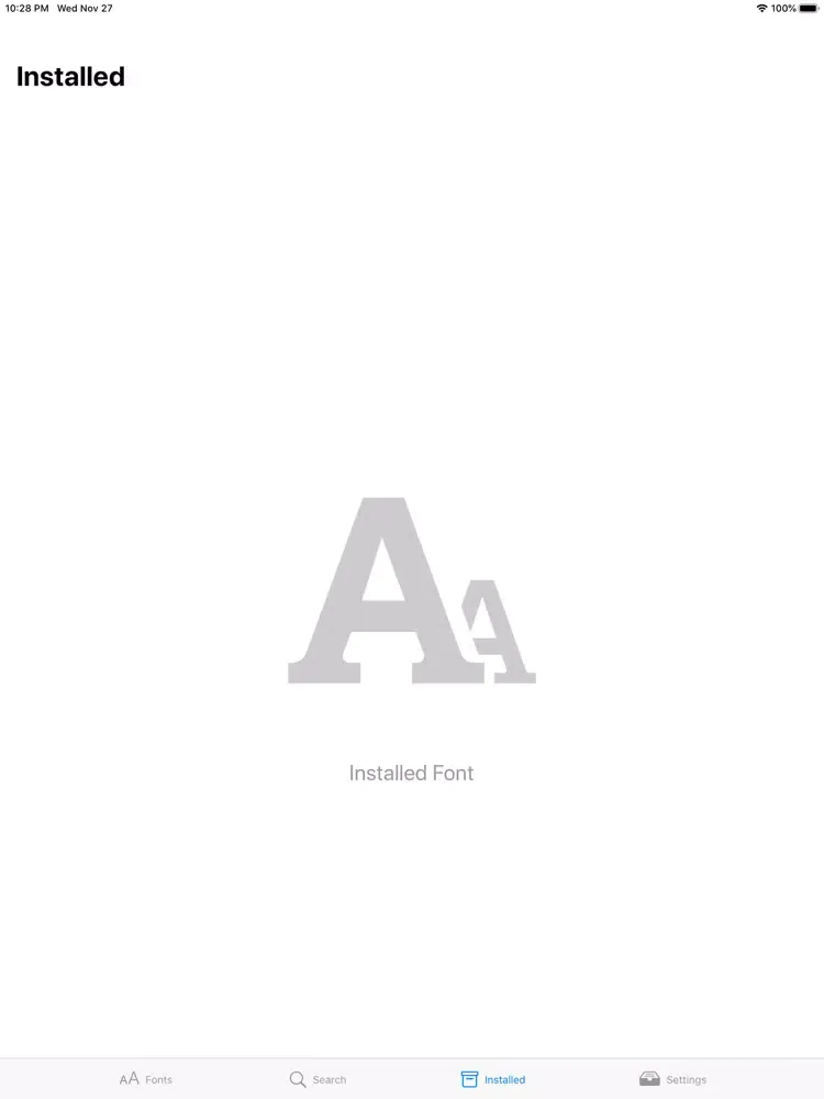 Fonts · iPad  স্ক্রিনশট