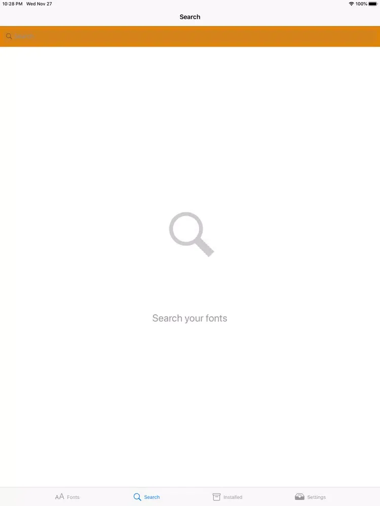 Fonts · iPad  স্ক্রিনশট