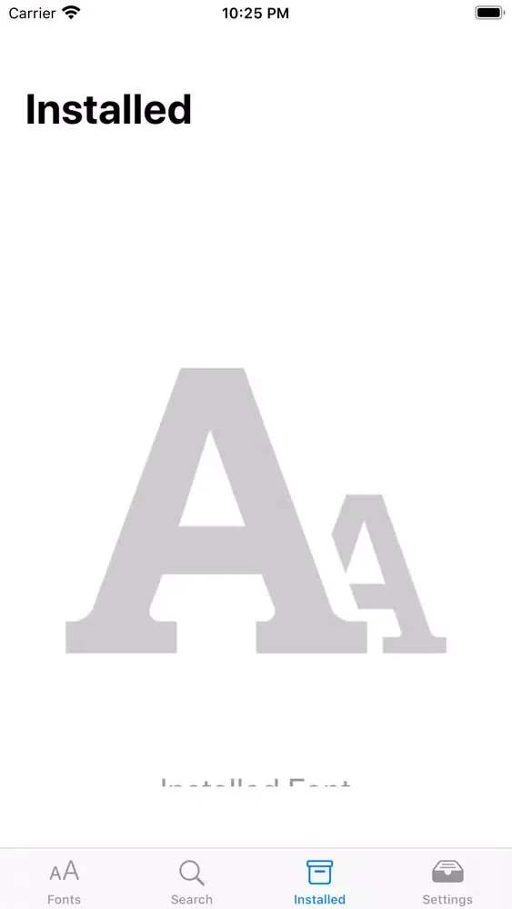 Fonts · স্ক্রিনশট