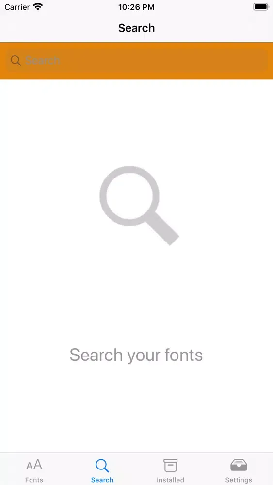Fonts · স্ক্রিনশট