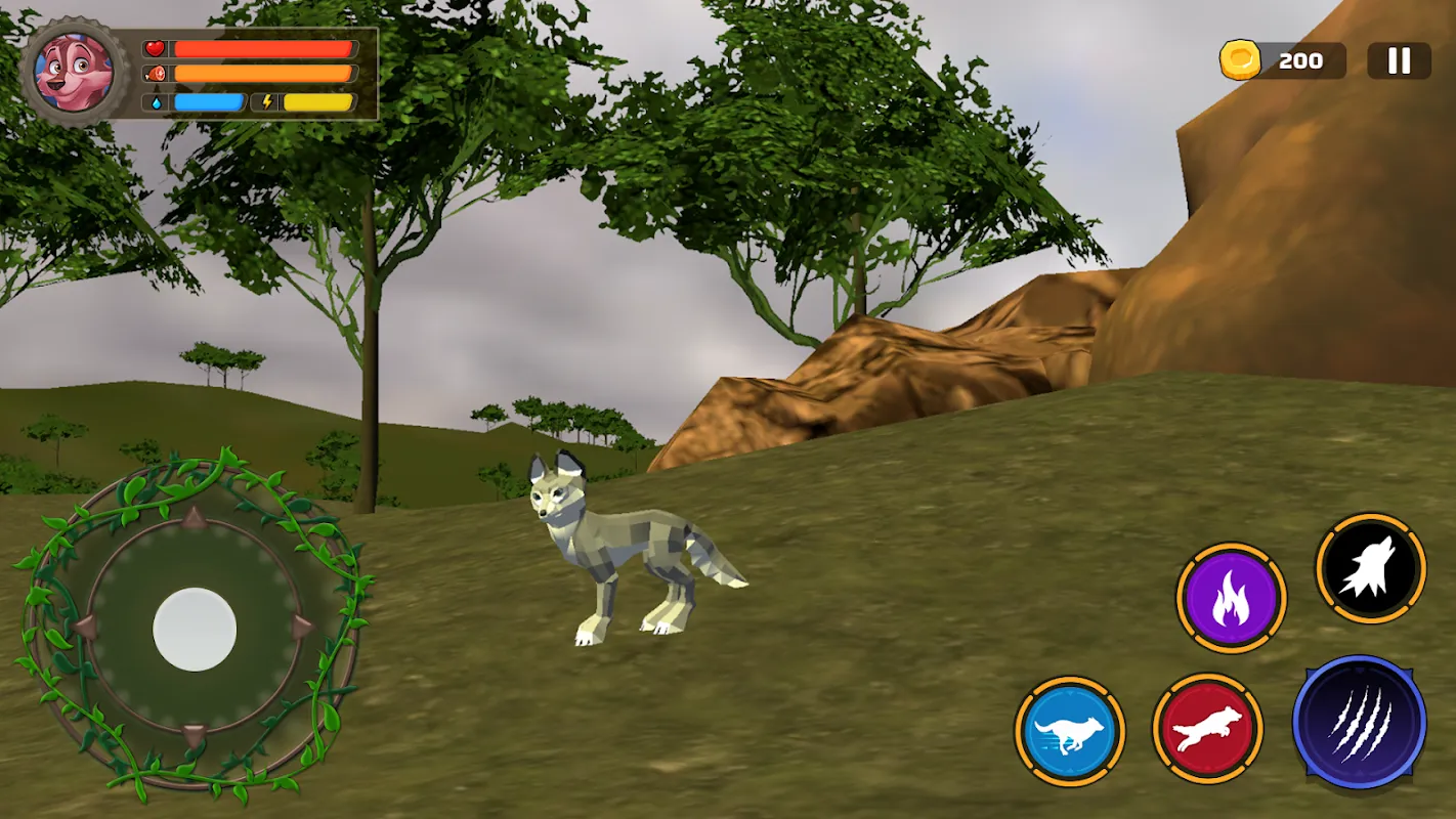 Tangkapan skrin Wolf Life Simulator: Wildlife