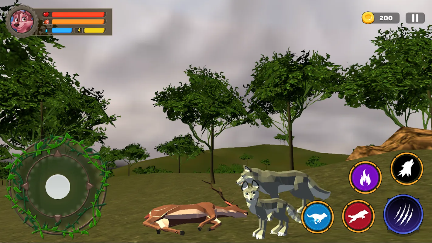 Tangkapan skrin Wolf Life Simulator: Wildlife