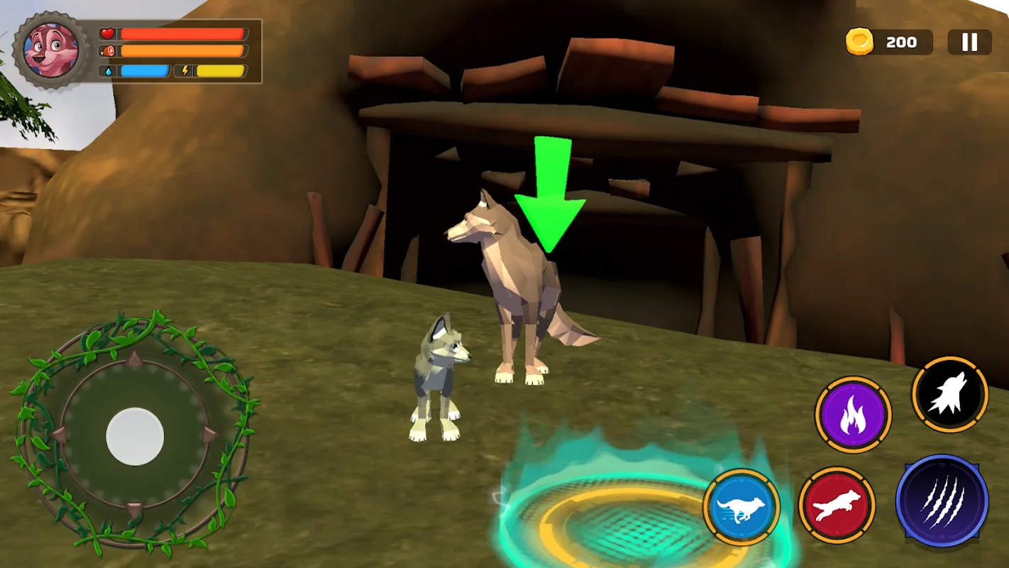 Tangkapan skrin Wolf Life Simulator: Wildlife