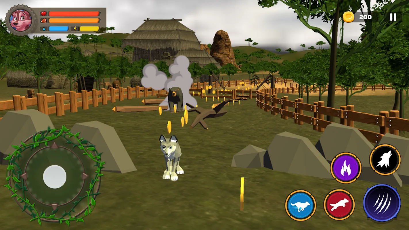 Tangkapan skrin Wolf Life Simulator: Wildlife