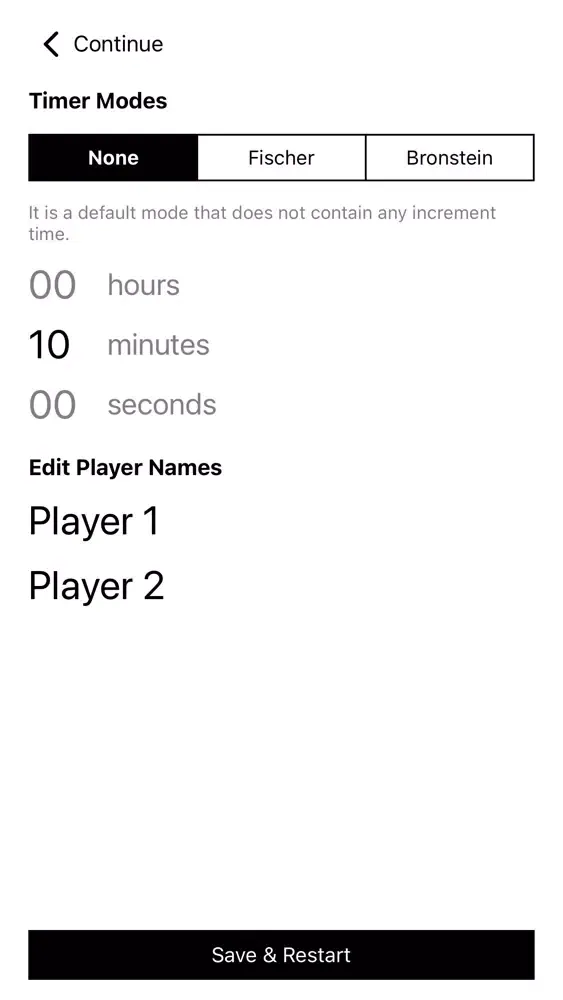Chess Timer/Clock スクリーンショット
