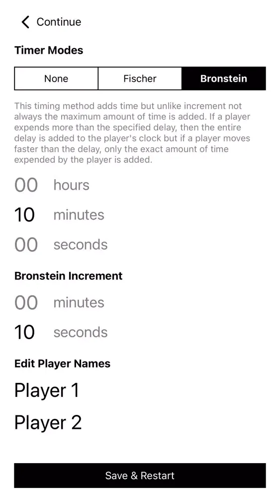 Chess Timer/Clock スクリーンショット