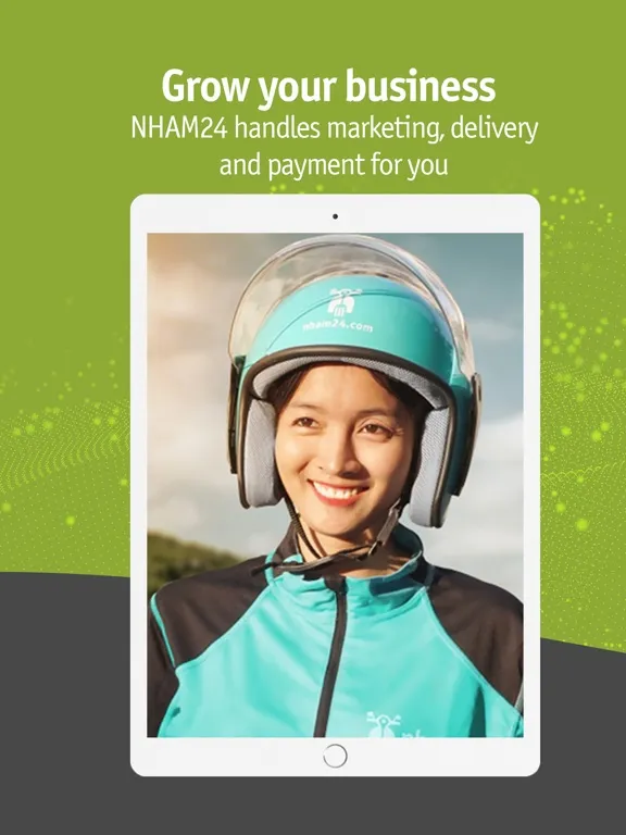 Ảnh chụp màn hình của NHAM24 Store iPad 