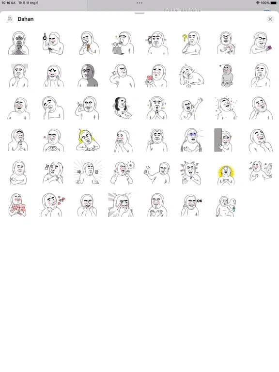 Dahan Stickers iPad  Screenshots