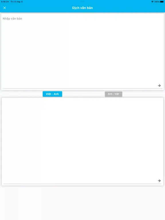 Screenshot di Từ điển E - V iPad 