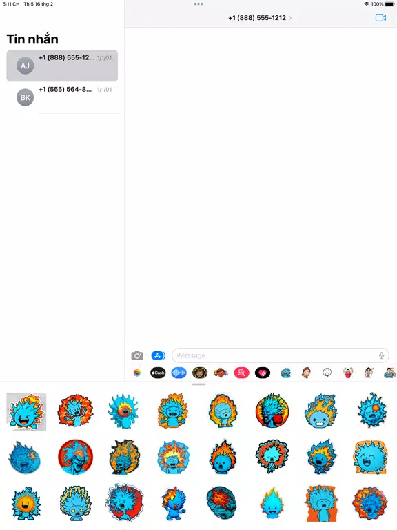 Screenshot di Fireball Sticker iPad 