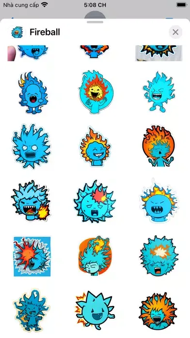 Zrzuty ekranu Fireball Sticker