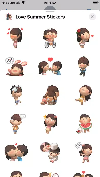 Love Summer Stickers應用截圖