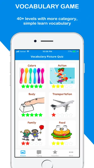 Capturas de tela do Voca Quiz - Vocabulary Picture