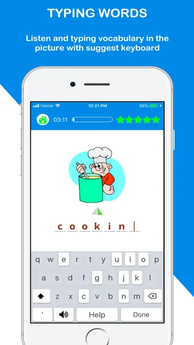 Capturas de tela do Voca Quiz - Vocabulary Picture