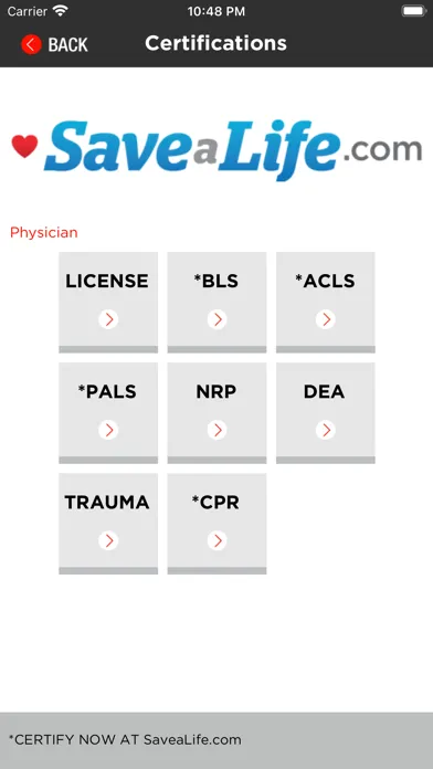 CertAlert+ Med License Manager應用截圖