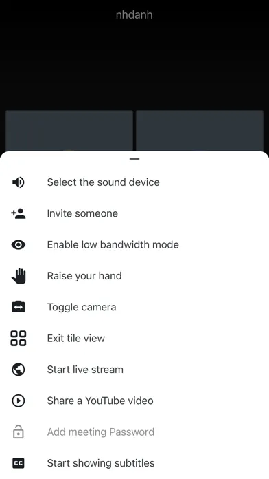 JOIN MEETING Screenshots