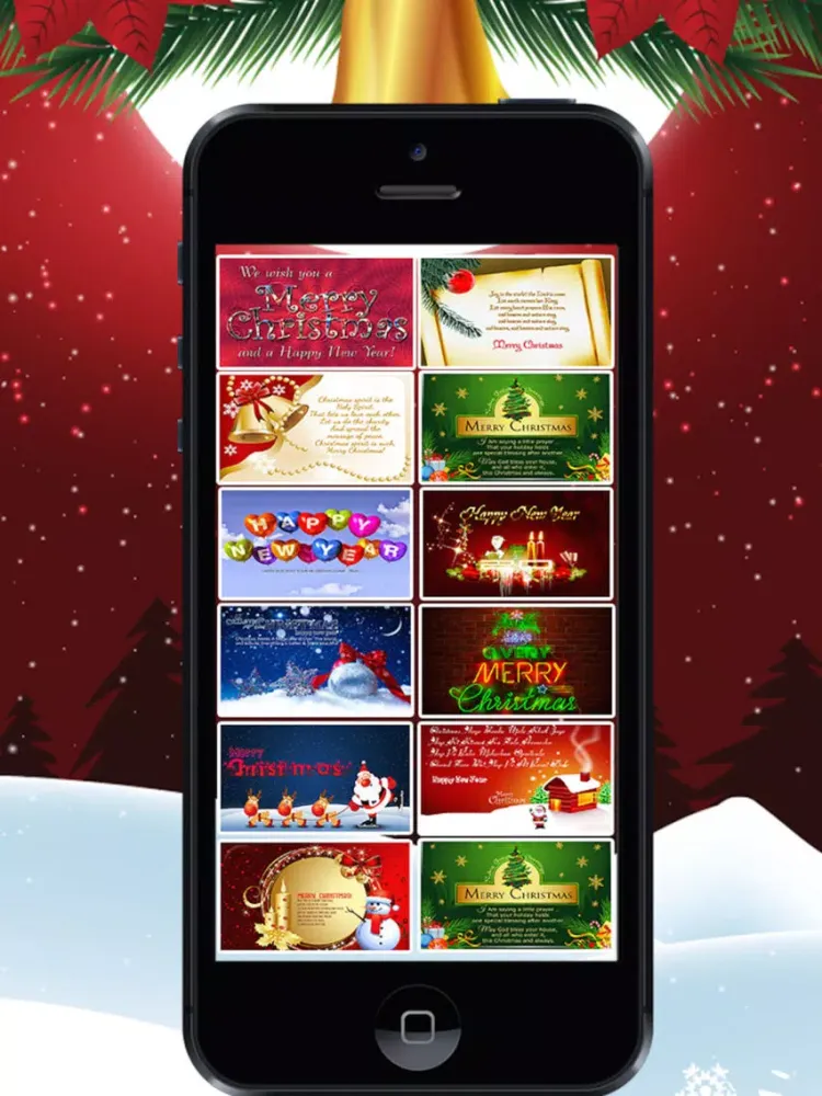 Capturas de pantalla de Merry Christmas & Happy Near Greeting Cards iPad 