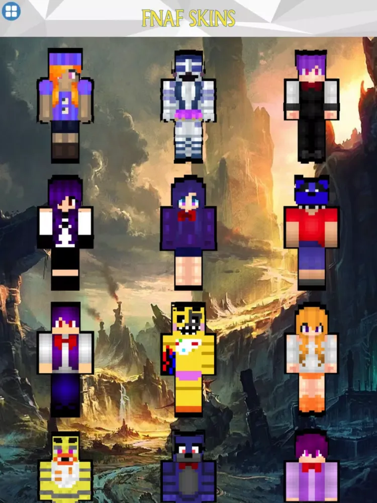 Ảnh chụp màn hình của FNAF Roblox and Baby Skins for Minecraft PE iPad 