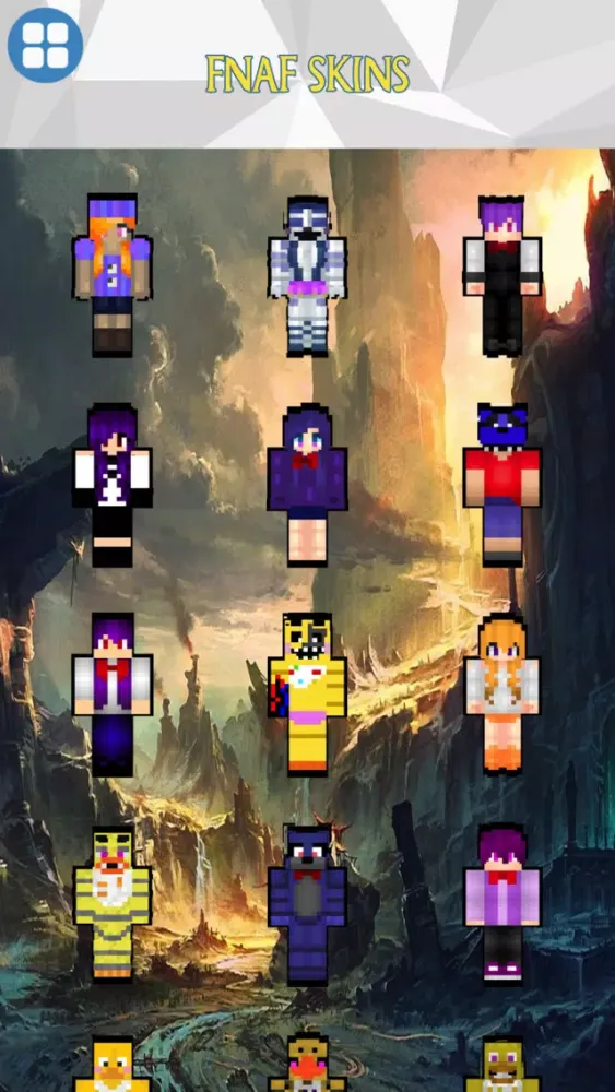 Ảnh chụp màn hình của FNAF Roblox and Baby Skins for Minecraft PE
