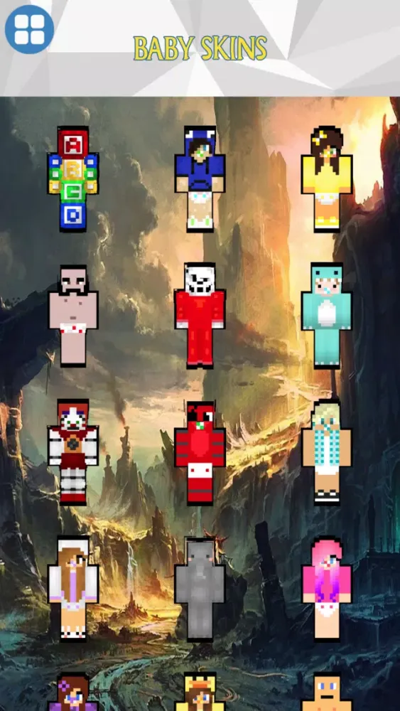 Ảnh chụp màn hình của FNAF Roblox and Baby Skins for Minecraft PE