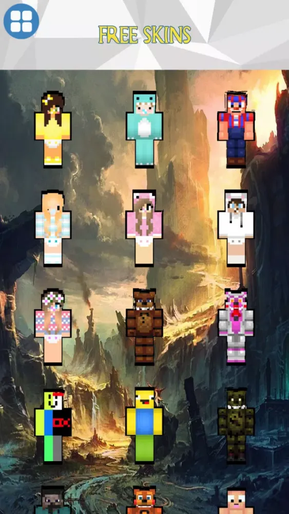 Ảnh chụp màn hình của FNAF Roblox and Baby Skins for Minecraft PE