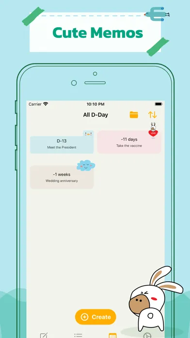 Cumo - Cute Note DDay Todo應用截圖