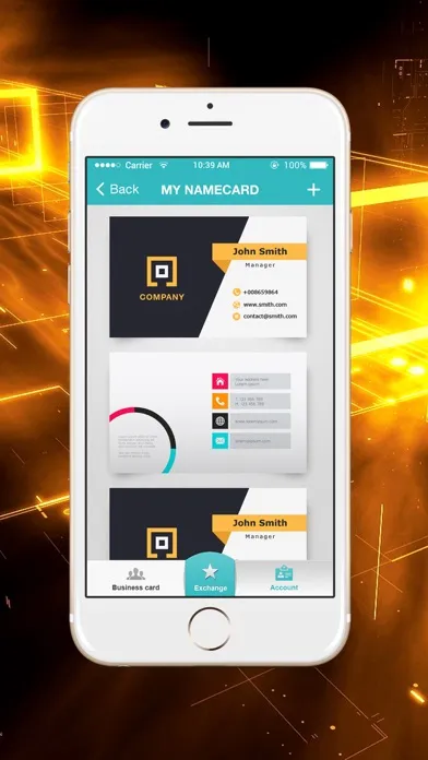 Tangkapan skrin NameCards.IO