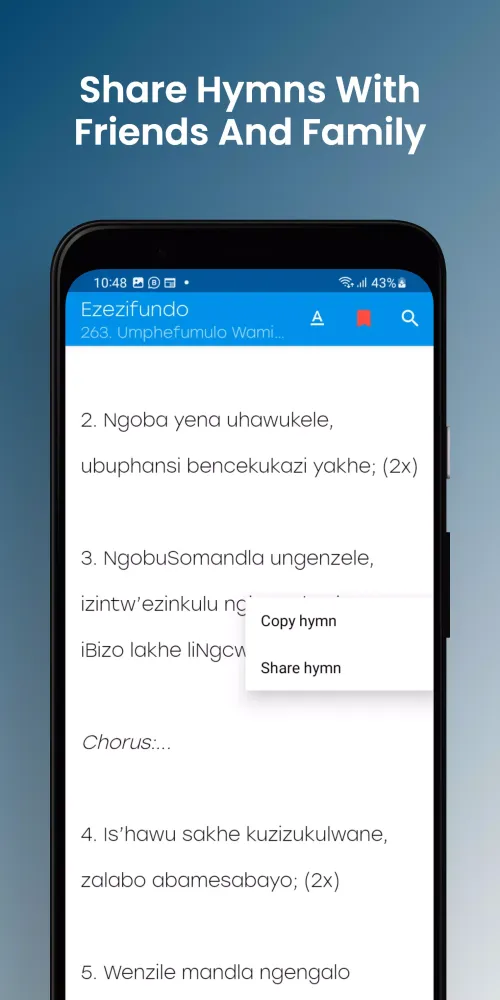 Tangkapan skrin Catholic Hymns (Zimbabwe)