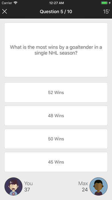 Tangkapan skrin Fan Quiz for NHL