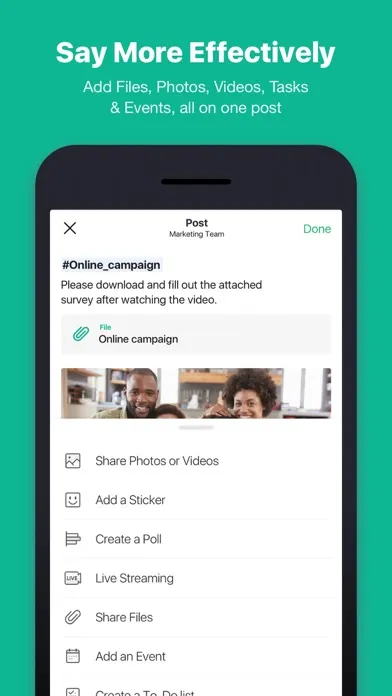 Capturas de tela do BAND - App for all groups