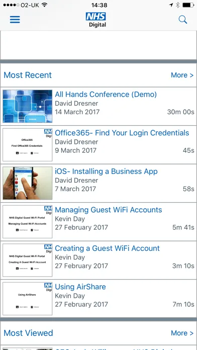 NHS Digital Video应用截图