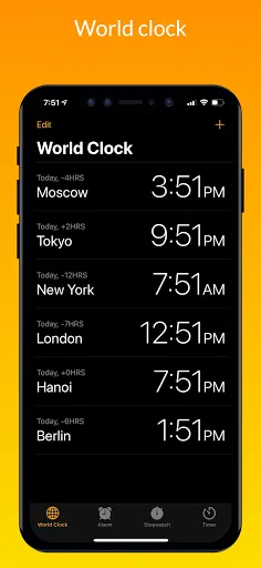 Clock iOS 16 - Clock Phone 14 스크린샷