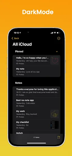 Note OS 17 - Phone 15 Notes Screenshots