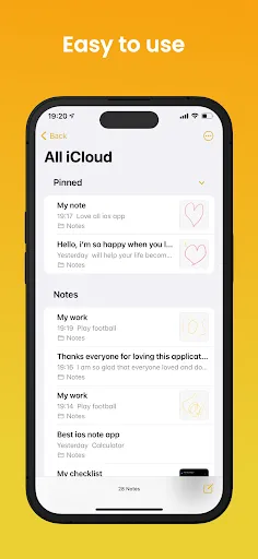 Note OS 17 - Phone 15 Notes Screenshots
