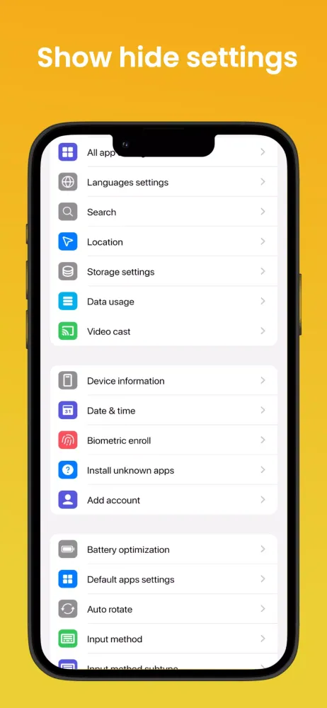Capturas de pantalla de Phone16 Android Quick Settings