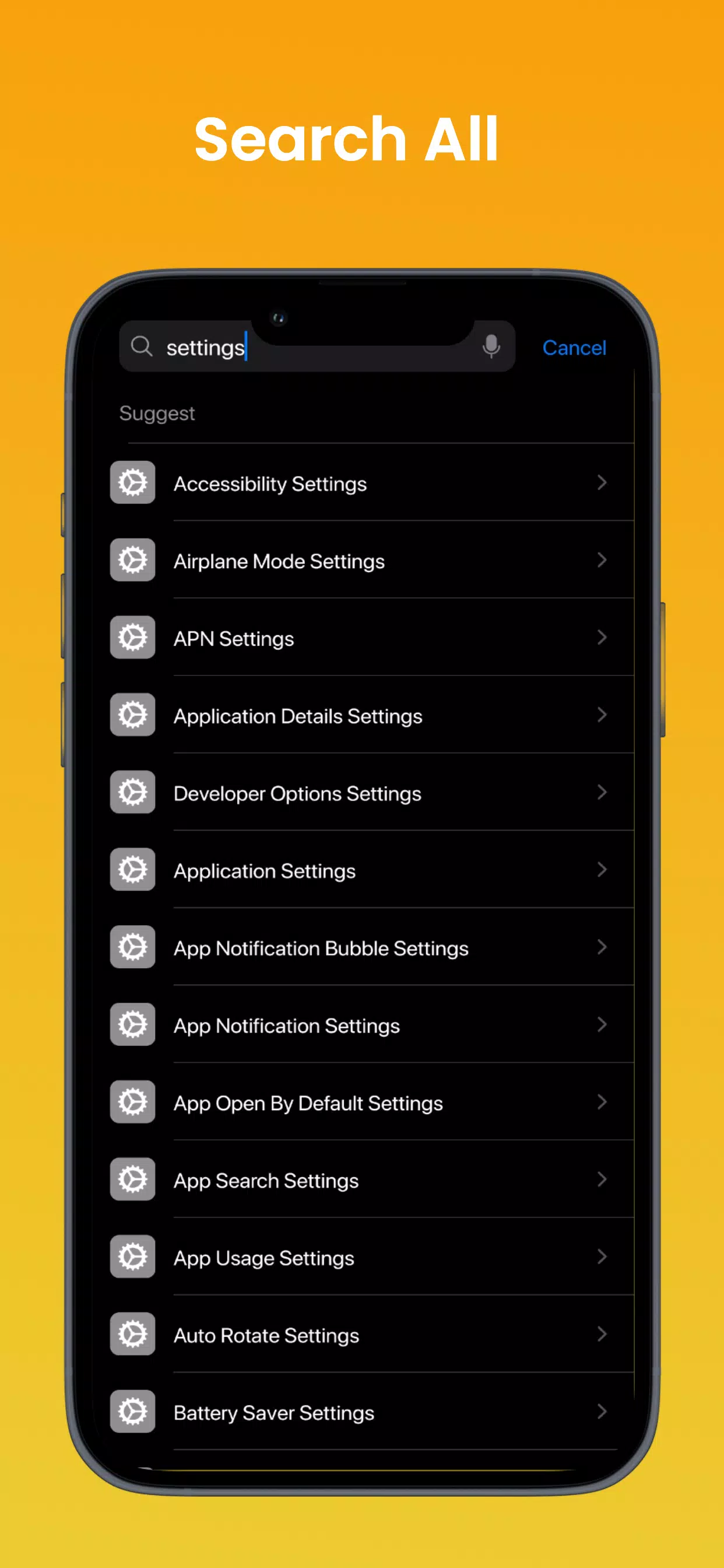 Phone16 Android Quick Settings Ekran Görüntüleri