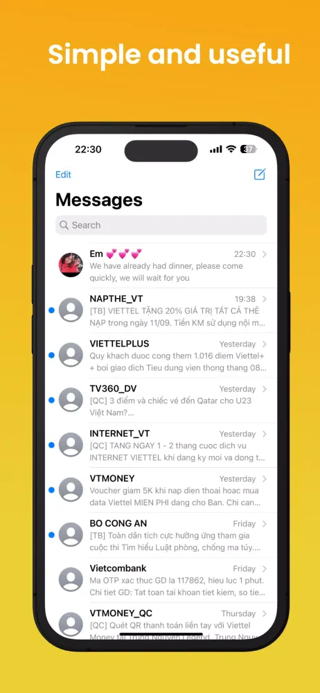 Messages Screenshots