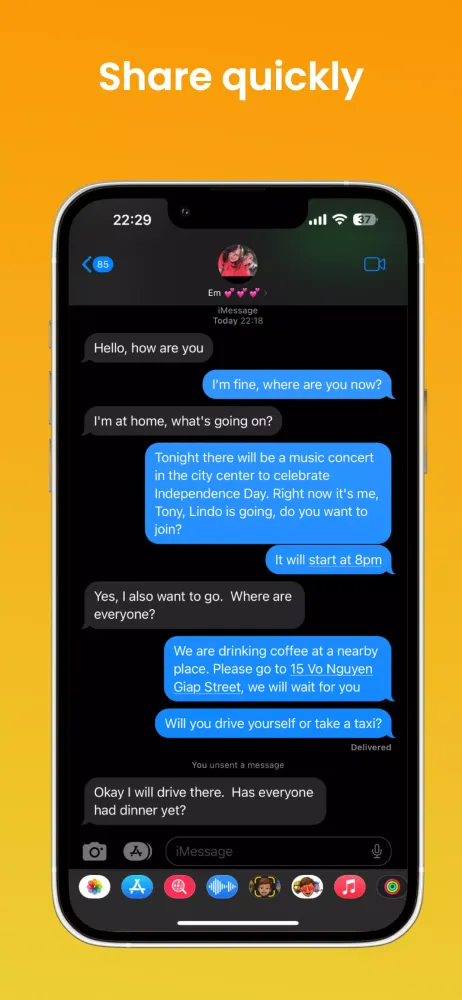 Messages Screenshots
