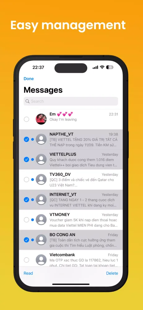 Messages Screenshots