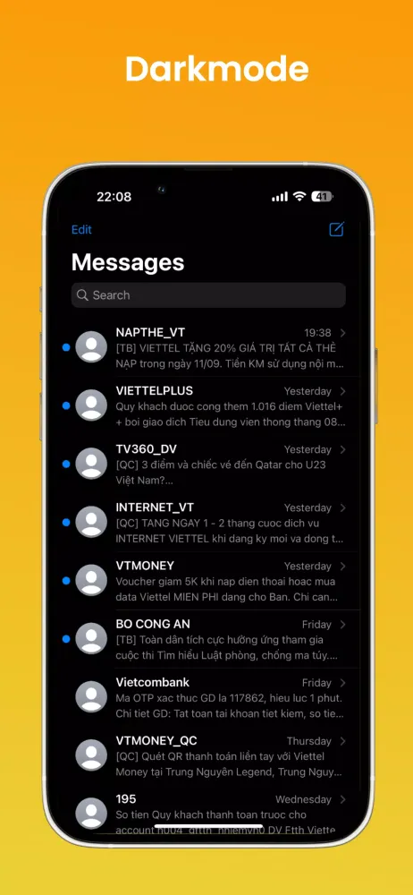 Messages Screenshots