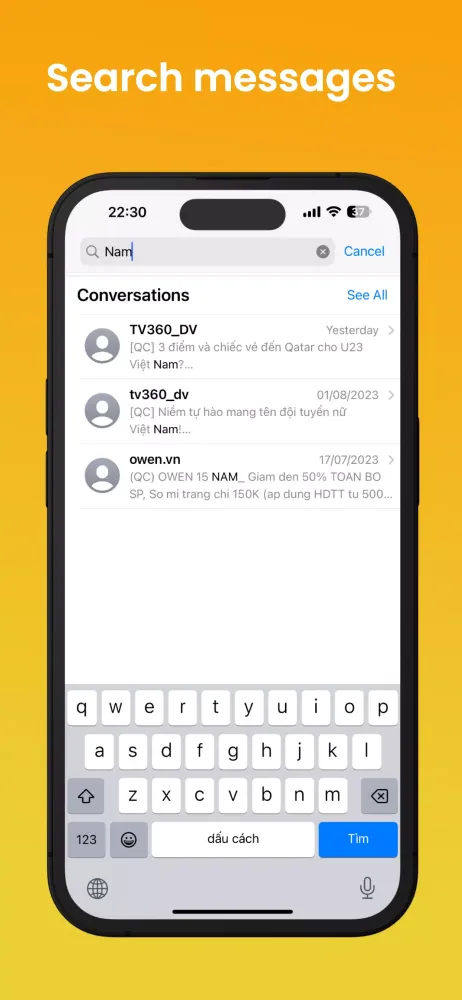 Messages Screenshots