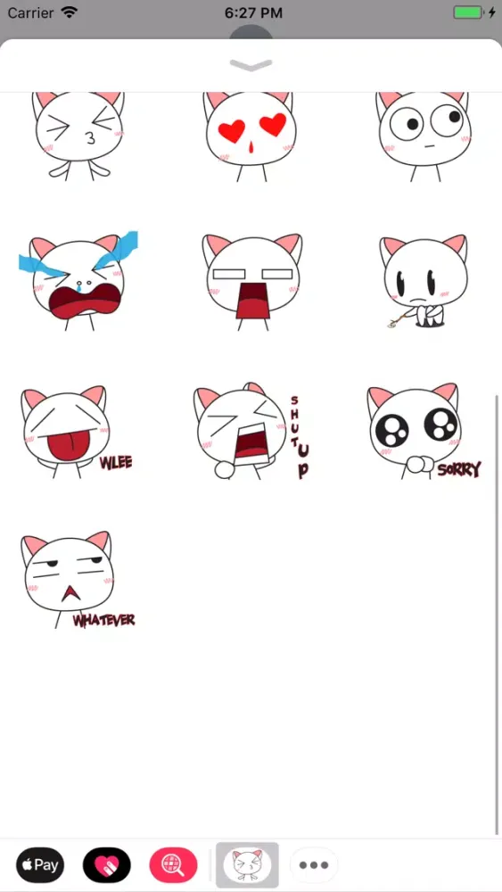 Screenshot di Droll Cat Cute Stickers Pack