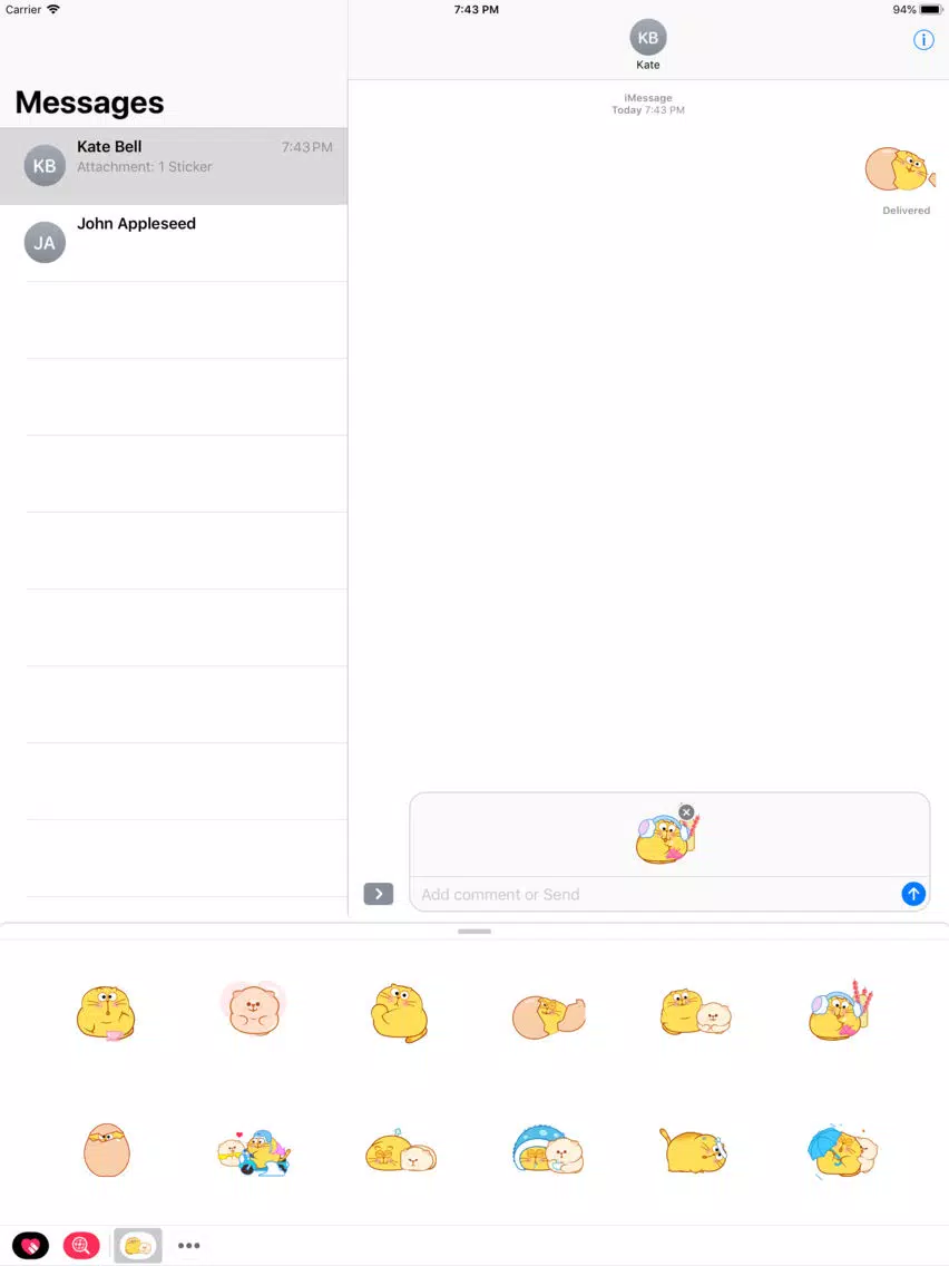 Fat Cat Freestyle Stickers iPad  Screenshots